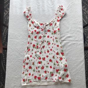 Zara floral mini dress